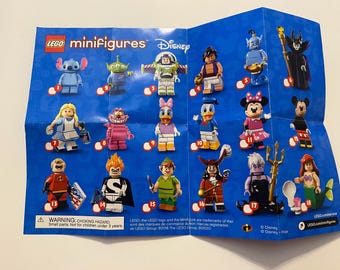 Multiple Characters LEGO Disney Series 1 2016 Minifigures 6125310 Retired Complete with Accessories Authentic LEGO