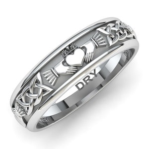 925er SILBER CLADDAGH-RING | Authentisches keltisches Claddagh-Design | Ideal als Geschenk, zur Verlobung, Hochzeit oder zum Jahrestag mit kostenlosem Versand.