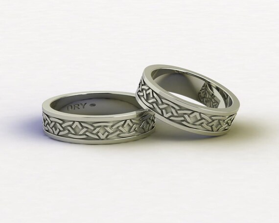 Anillo de trabajo Nudo Celta Irlandés Celta Joyería de Boda Compromiso 6A