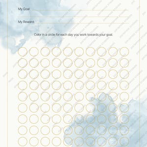 Editable CANVA Template | 100 Day Challenge Planner | Printable Goal Tracker PDF | Habit Tracker | Motivation Journal Sheet