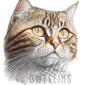 Cat Portrait Print // DIGITAL DOWNLOAD