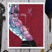Strapped art print- Shibari Rope Bondage BDSM artwork Erotic art print 