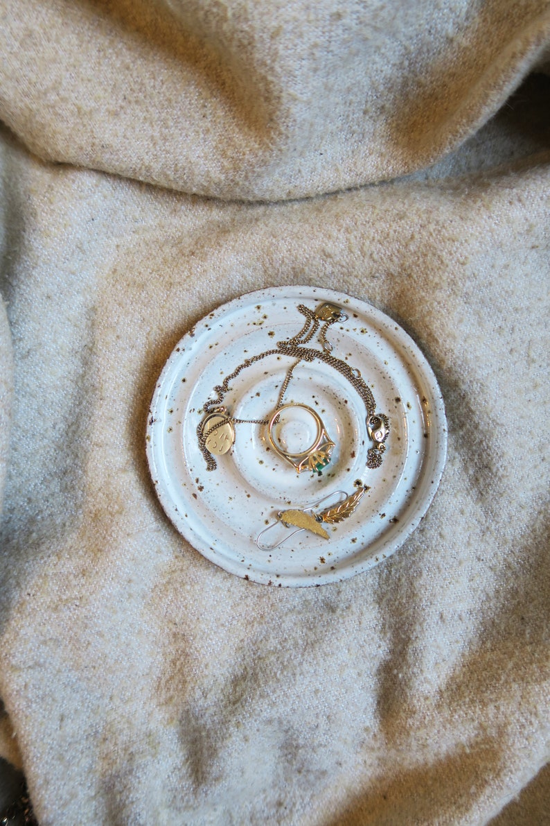 Handmade Ceramic Stoneware Soap DishSpoon RestJewellery Tray