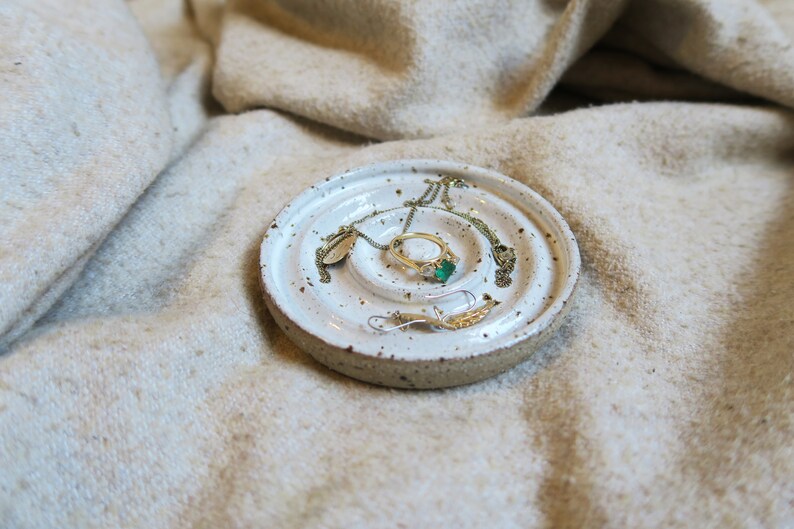 Handmade Ceramic Stoneware Soap DishSpoon RestJewellery Tray