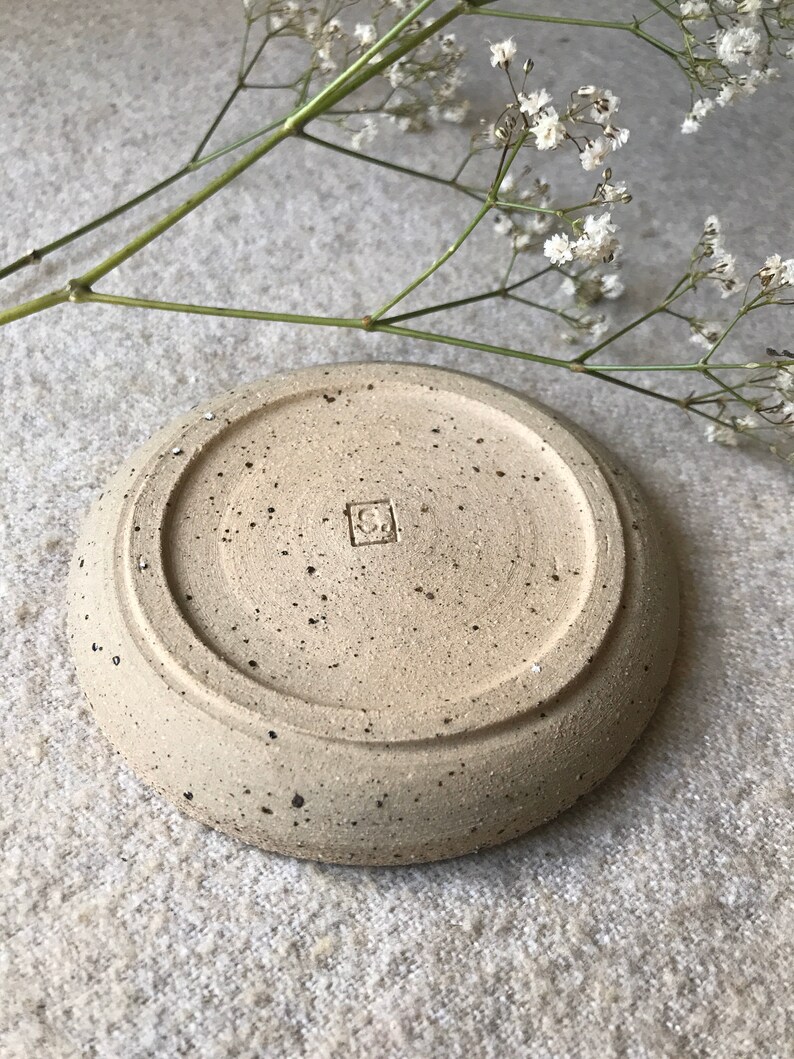 Handmade Ceramic Stoneware Soap DishSpoon RestJewellery Tray