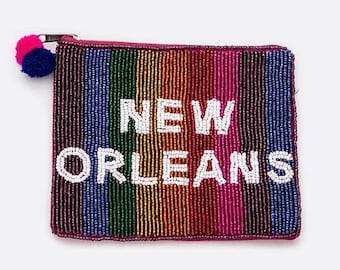 Petite pochette en perles New Orleans