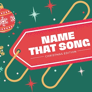 Christmas Party Game, Name That Tune Trivia, Holiday Party Games, Christmas Music, Christmas Trivia, Games for Office Party
