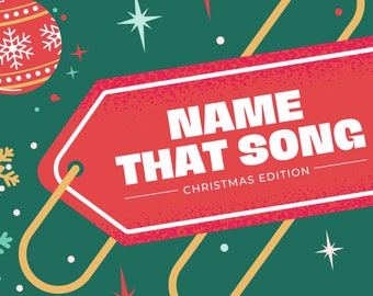 Christmas Party Game, Name That Tune Trivia, Holiday Party Games, Christmas Music, Christmas Trivia, Games for Office Party