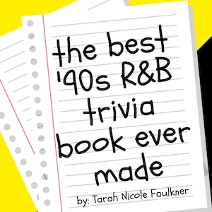 90s R&B Trivia Game, Lyrics Songs Quiz, Black Music Trivia for Game Night, Guessing Game, Digital, Virtual