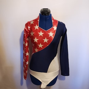 Red Dawn&#39;s Light -- Patriotic Rode Queen Shirt -- sizes child 5/6 to adult XL