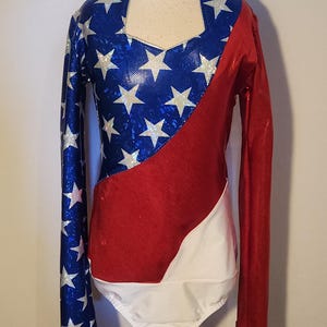 Dawns Early Light -- Patriotic Rodeo Queen Shirt -- Size Child 5/6 to Adult XL
