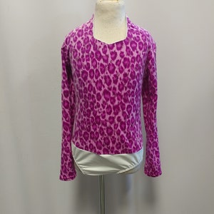 Leopard Glitter Velvet Arena Rodeo Shirt Tailles Enfant 5/6 Adulte XLarge image 2