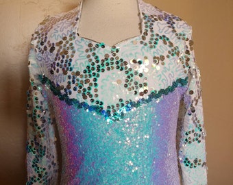 Lavender Opal Shimmer -- Arena Rodeo Queen Shirt -- Available Child 5/6 to Adult XLarge