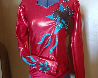 Bronc and Stars Arena Rodeo Queen Shirt -- Available Child 5/6 to Adult XL