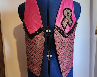 Tough Pink Vest --Size Child 5/6 - Adult XLarge