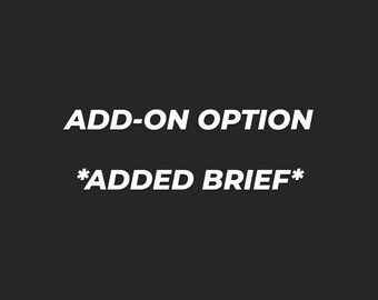 ADD BRIEF -- Option to add a brief to any of our shirts that doesnt already have one