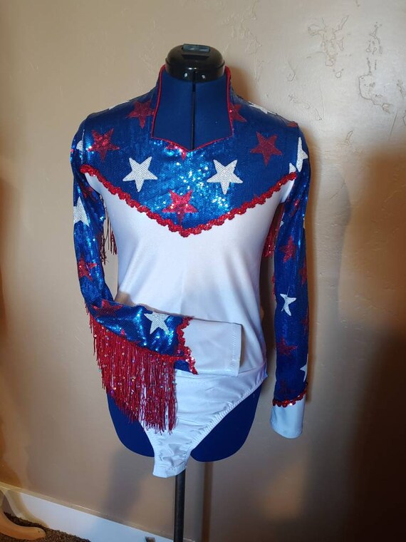 Red Fringe Arena Rodeo Queen Shirt 