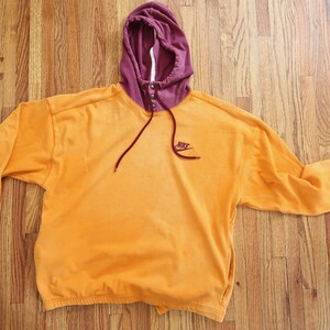 90s Nike Hoodie Orange Purple M L Etsy Canada