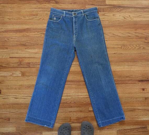 Vintage 70s Bon Jour HIgh Waisted Jeans 34/28.5 - image 3