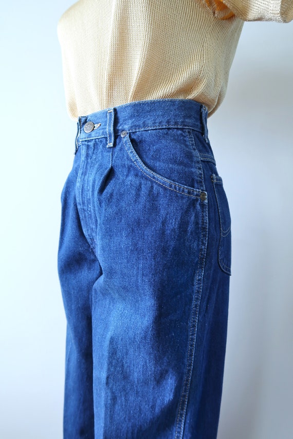 Vintage Indigo Lee Riders Jeans High Waisted 80s … - image 5