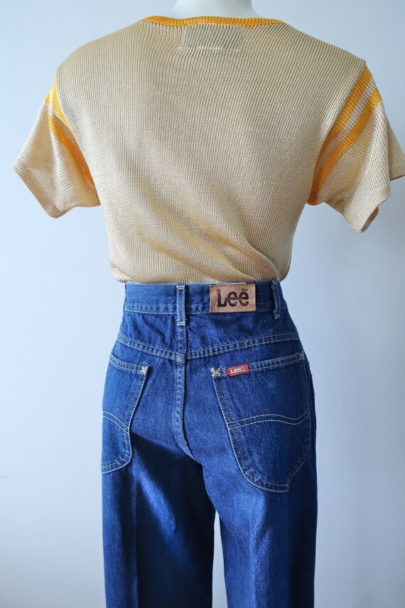Vintage Indigo Lee Riders Jeans High Waisted 80s … - image 2