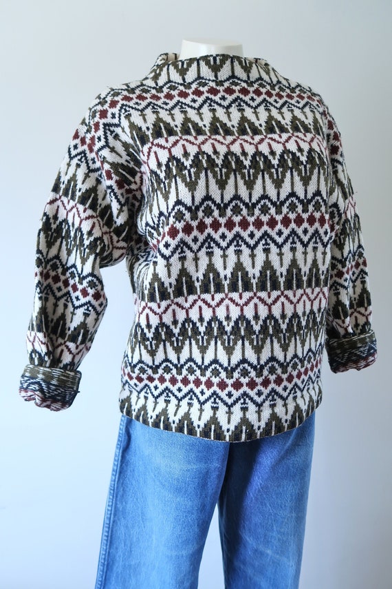 Vintage Retro Wool Knit Sweater