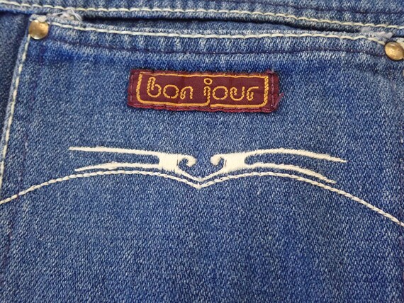 Vintage 70s Bon Jour HIgh Waisted Jeans 34/28.5 - image 6
