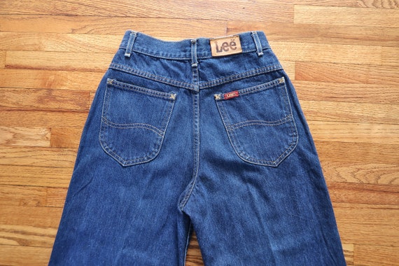 Vintage Indigo Lee Riders Jeans High Waisted 80s … - image 8