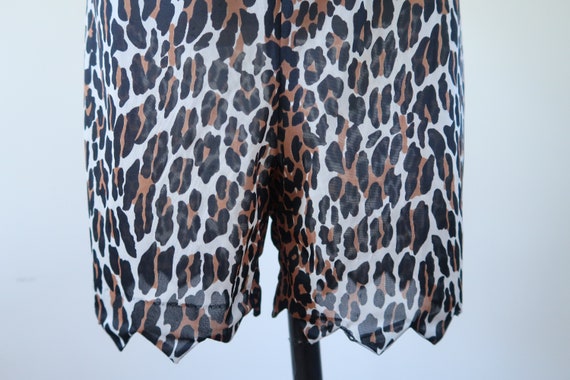 Vintage Vanity Fair Leopard Print Slip Shorts XS - image 7