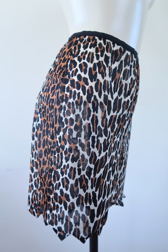 Vintage Vanity Fair Leopard Print Slip Shorts XS - image 6