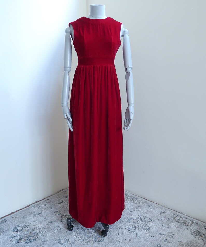 blood red maxi dress