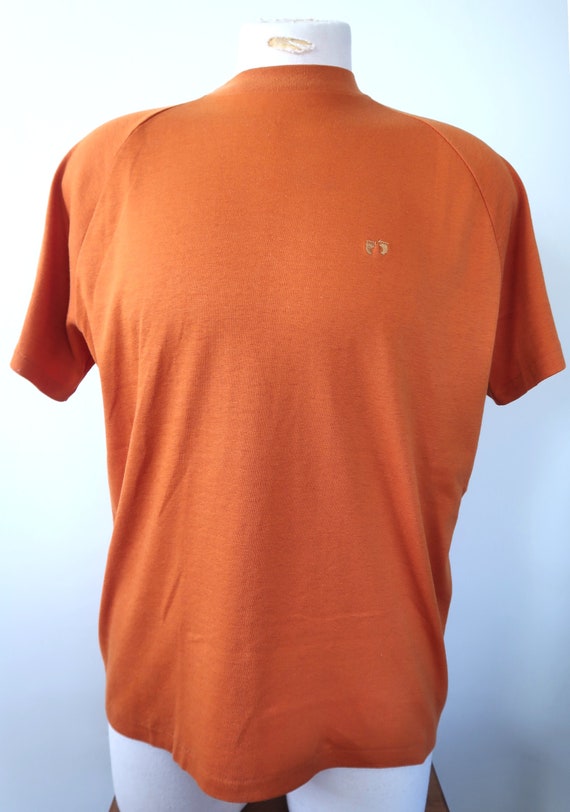 Vintage 60s Pumpkin Hang Ten Raglan T Shirt XL