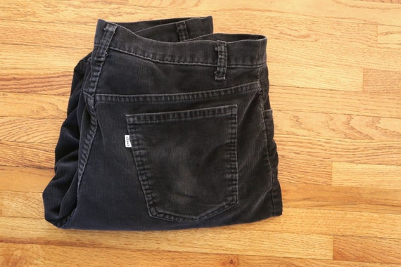 Vintage Black Levi's Corduroy Pants 38/30