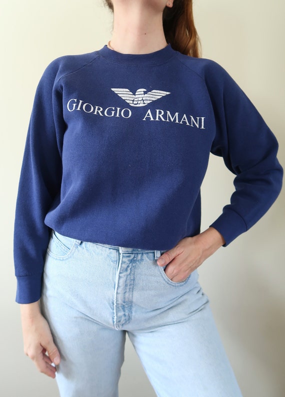 Vintage 80s Raglan Giorgio Armani Sweatshirt SM