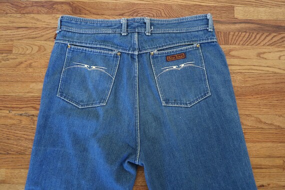 Vintage 70s Bon Jour HIgh Waisted Jeans 34/28.5 - image 2