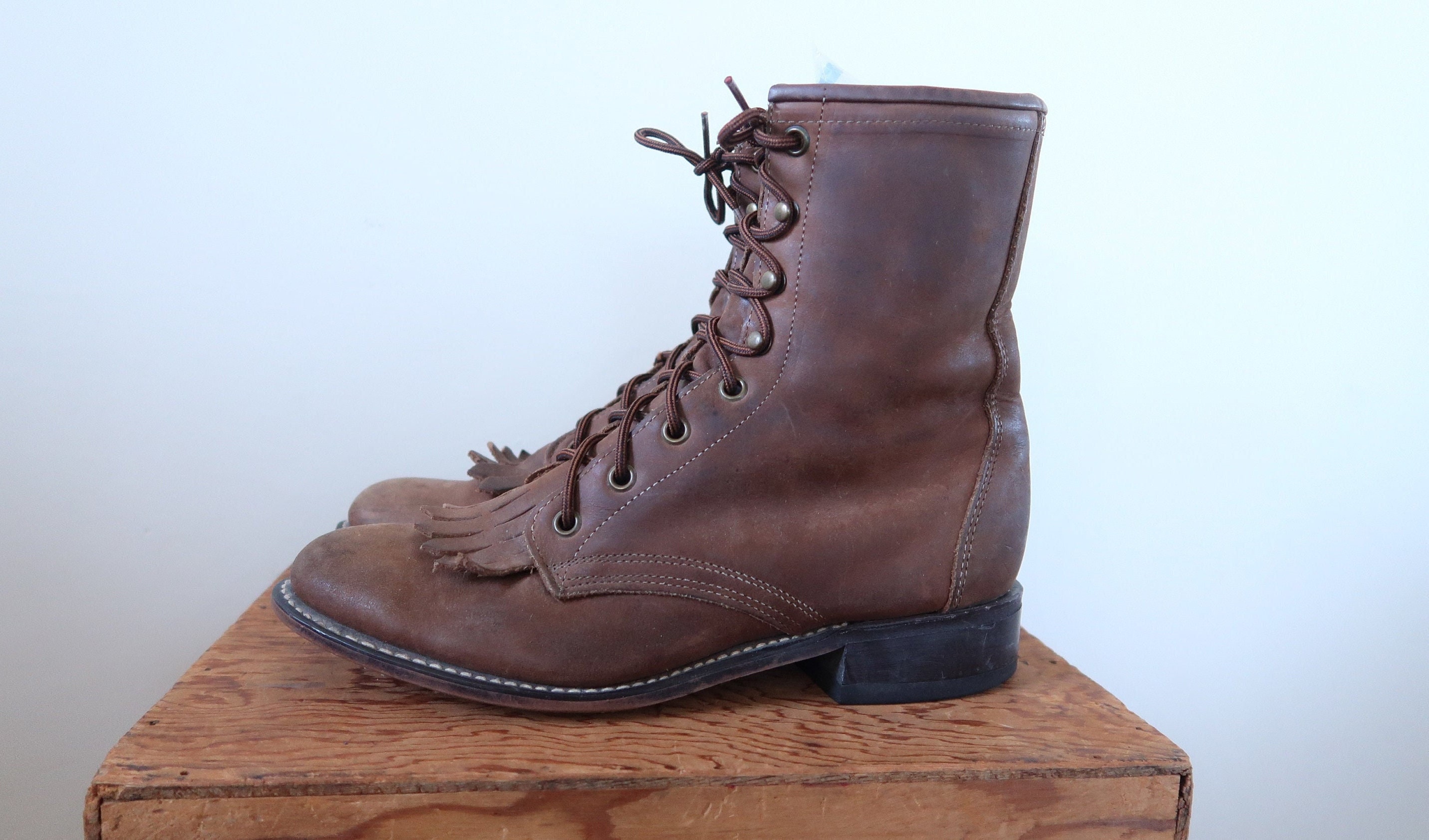 leather boot tassels