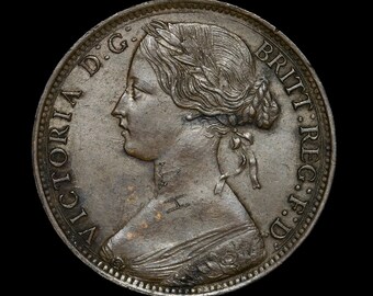 エリザベス女王1世記念ペニー硬貨、1964年～1967年、ナイスレッド、1枚