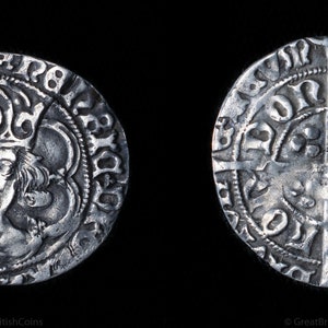 Henry VII Tudor Groat Silver Coin 1489 - 1493, Great British Coins, Hammered Coin, Unique Gifts, Historical Gifts