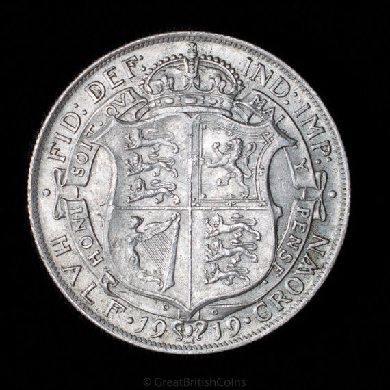 1929年英国半クラウン銀貨。 【公式通販】
