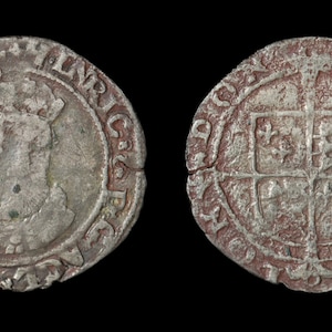 Great British Coins Tudor Edward VI Debased Silver Groat in the Name of Henry VIII Antique Coin 1547 - 1551, Old Coins, Unique Gift