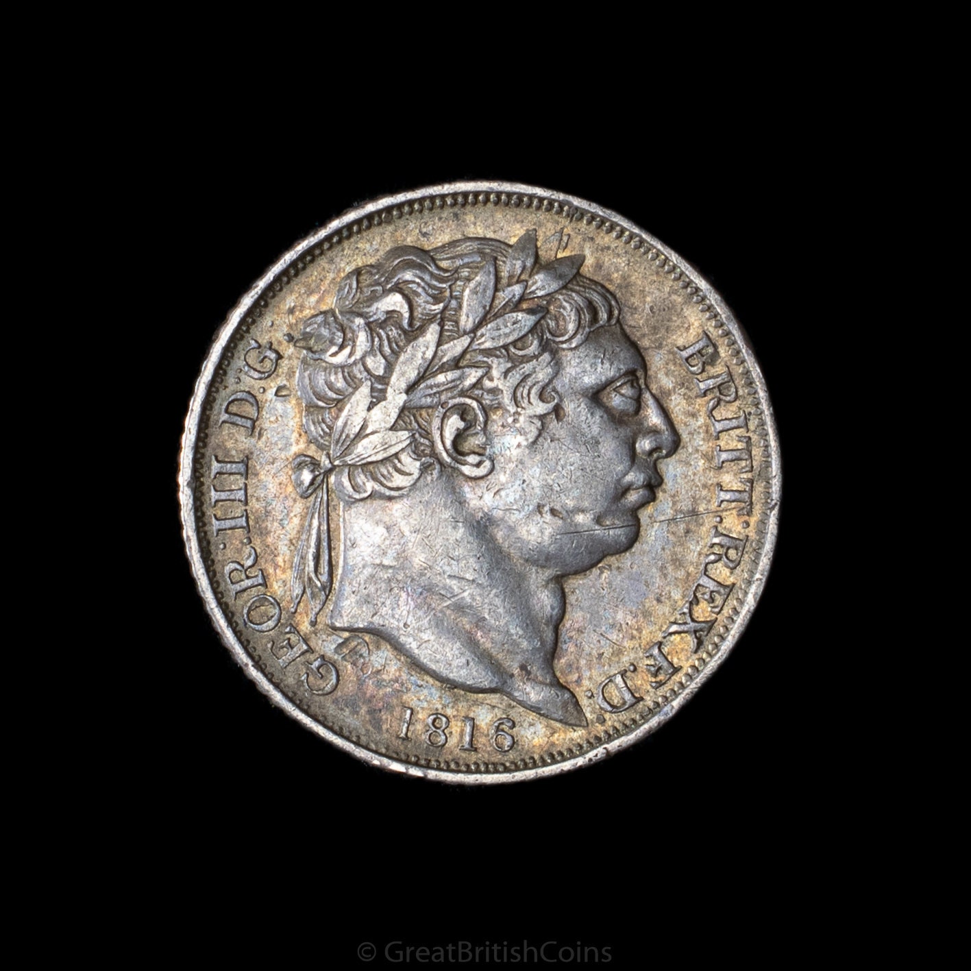 1816年 ジョージ3世 銀貨　6ペンス 1816年ジョージ3世記念 6ペンス銀貨、古銭、ユニークなギフト、誕生日