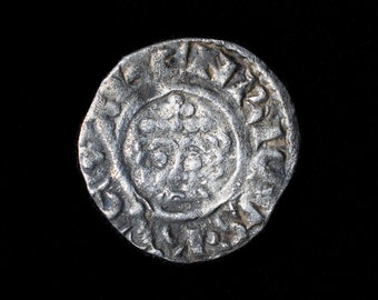 Medieval Silver Penny Coin – Henry II Shortcross, Type 1b2
