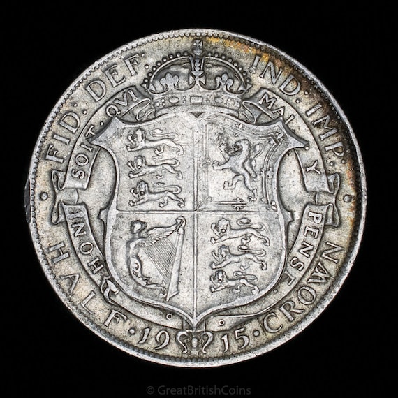 ジョージ5世記念ハーフクラウン銀貨 1915年、第一次世界大戦、歴史的
