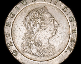 George III Copper Cartwheel Two Pence Coin, 1797, Georgian