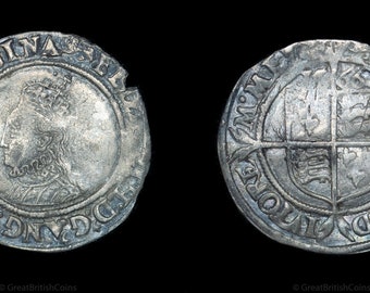 1566 Tudor Elizabeth I Silver Sixpence, British, unique gifts, Old English, Elizabethan
