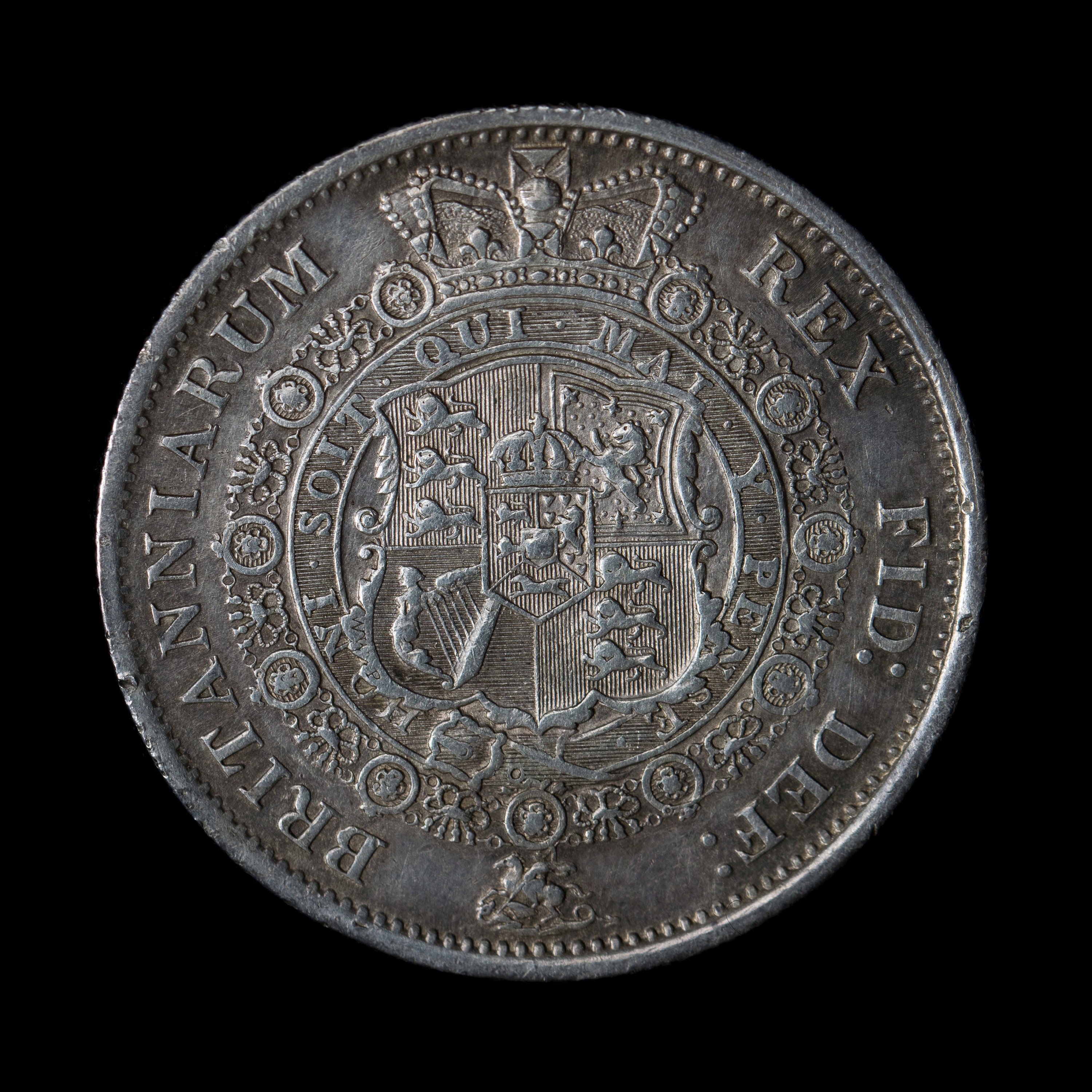1817年ジョージ3世記念ハーフクラウン銀貨、英国歴史的寄贈品 - Etsy 日本
