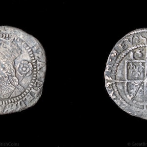 Genuine Tudor Elizabeth I 1581 Silver Threepence, British Coins, Unique Gifts, Old English, Tudor Coin, Birthday Gift