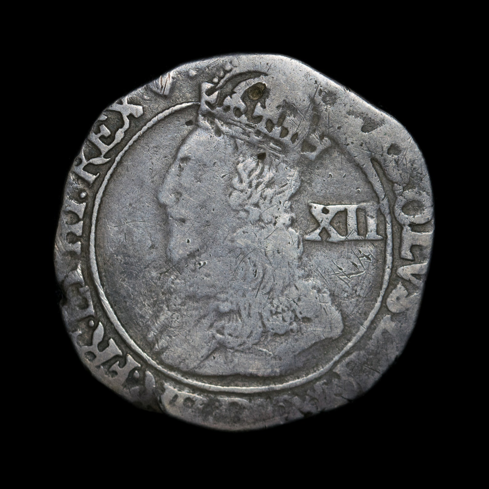 Genuine Charles I Silver Shilling Coin 16321633 Tower Mint Etsy