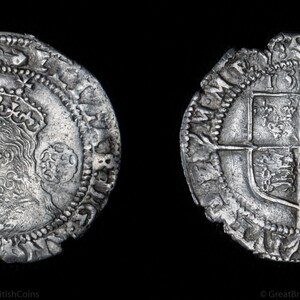 Tudor Elizabeth I Silver Sixpence 1590 - 1592, Great British Coins, Unique Gifts, Old English, Elizabethan