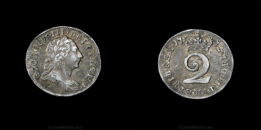 1772年 ジョージ3世 マンディ 2ペンス　銀貨 il_1080xN.3913760139_qvns.jpg